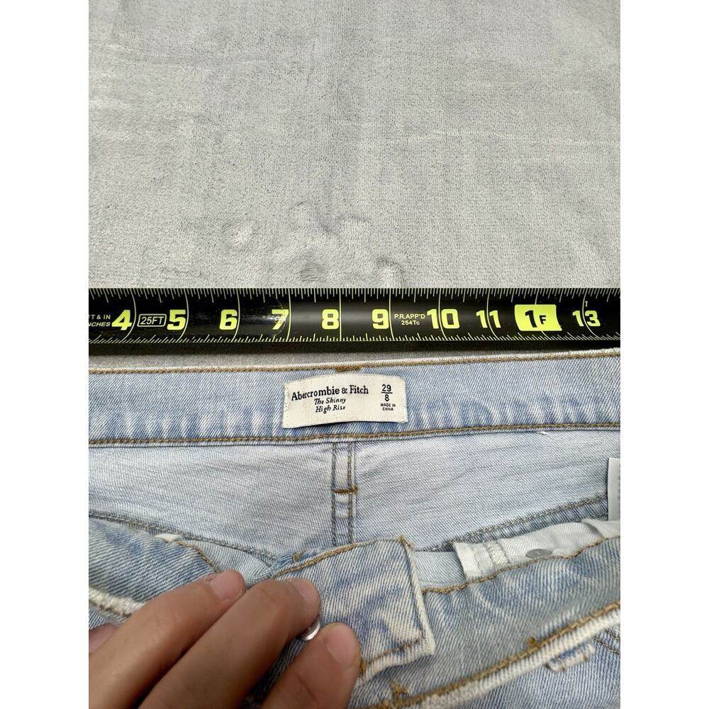 Abercrombie and Fitch women’s size 8 jeans the skinny high-rise - Picture 5 of 9